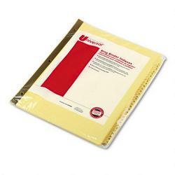 Universal Office Products Plastic Coated Tab Dividers, Mylar Reinforced, Tab Titles 1 31, 31/Set (UNV20813)