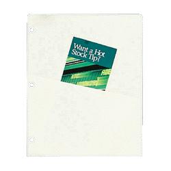 Sparco Products Pockets,Diagonal,F/ Ring Binders,4 Deep,11 x9 ,5/Pack,Buff (SPR02075)
