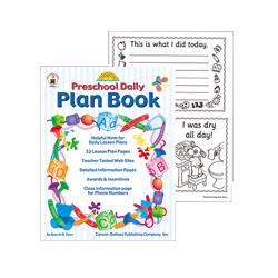 Carson Dellosa Publishing Company, Inc. Preschool Daily Plan Book, 64 Pages, 52 Teaching Tips (CPBCD8201)