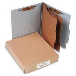 Acco Brands Inc. Presstex® 20 Point Classification Folders, Letter, 6 Section, Gray, 10/Box (ACC15016)