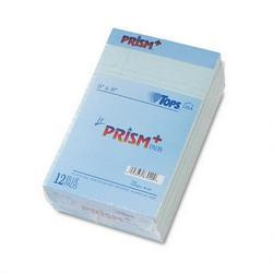 Tops Business Forms Prism™ Plus Jr. Legal Rule Writing Pads, 5x8, Pastel Blue, 50 Sheets/Pad, 12/Pack (TOP63020)