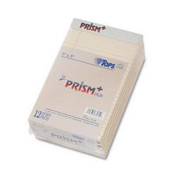 Tops Business Forms Prism™ Plus Jr. Legal Rule Writing Pads, 5x8, Pastel Ivory, 50 Sheets/Pad, 12/Pack (TOP63030)