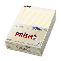 Tops Business Forms Prism™ Plus Legal Rule Writing Pads, Letter, Pastel Ivory, 50 Sheets/Pad, 12/Pack (TOP63130)
