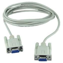 QVS Null modem cable - 2 x DB-9 Serial - 1 x DB-9 Serial - 10ft
