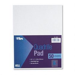 Tops Business Forms Quadrille Pad, 8 1/2 x 11, 6 Squares/Inch, 20 lb., 50 Sheets/Pad (TOP33061)