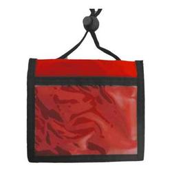 BRADY PEOPLE ID - CIPI RED 3-POCKET CREDENTIAL HOLDER W/NYLON