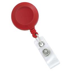 BRADY PEOPLE ID - CIPI RED CLIP-ON BADGE REEL NO STICKER REI