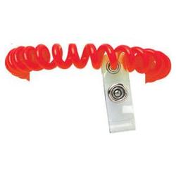 BRADY PEOPLE ID - CIPI RED WRIST COIL W/ 2 3/4IN (70MM) CLEAR