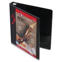Cardinal Brands Inc. Recycled ClearVue™ EasyOpen® Vinyl D Ring Presentation Binder, 1 Cap., Black (CRD10301)
