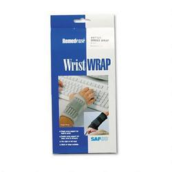 Safco Products Remedease® Wrist Wrap, Black, Size Medium (6 1/2 7 1/2 Wrist) (SAF47121)