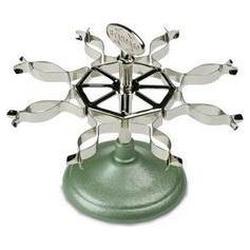 Consolidated Stamp Revolving Caster Stamp Rack with Spring Clips, 8 Stamp Capacity, Chrome (COS086102)