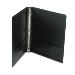 Universal Office Products Round Ring Binder, Suede Finish Vinyl, 1 Capacity, Black (UNV31401)