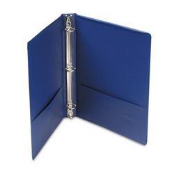 Universal Office Products Round Ring Binder, Suede Finish Vinyl, 1 Capacity, Royal Blue (UNV31402)