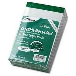 Ampad/Divi Of American Pd & Ppr Ruled Pads, 50% Recycled, Perforated, 5 x 8, White, 50 Sheet Pads, 12/Pack (AMP20152)