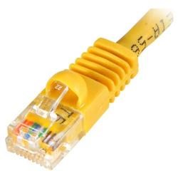 SCP Wire & Cable C5PC-100YELLOW 350MHz Molded and Booted CAT-5e Patch Cable
