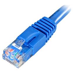 SCP Wire & Cable C5PC-10BLUE 350MHz Molded and Booted CAT-5e Patch Cable