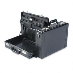 SOLO Expandable Notebook Attache - Leather - Black (488-4)