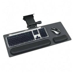 Safco Products Safco Ergo-Comfort Keyboard/Mouse Arm - 0.25 x 28 x 11.75 - Black Granite