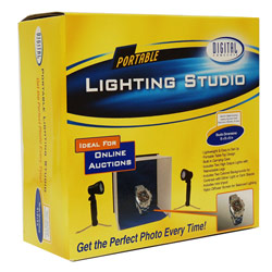 Sakar PS-103 Mini Lighting Photo Studio Portable Studio Background & Lighting Kit