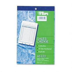 Tops Business Forms Sales Slip Book, Carbonless Duplicate, 5 1/2 x 7 7/8, 18 Lines, 50/Book (TOP46320)