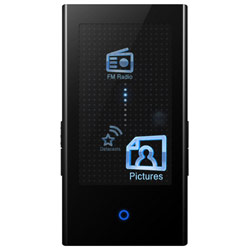 Samsung PRO AV Samsung 4GB Touchscreen Slim Portable Media Player with MP3, Video and Widescreen (Black)
