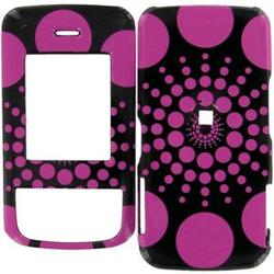 Wireless Emporium, Inc. Samsung Blast SGH-T729 Hot Pink Circles Snap-On Protector Case Faceplate
