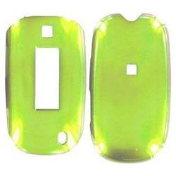 Wireless Emporium, Inc. Samsung SGH-T329 Stripe Lime Green Snap-On Protector Case Faceplate