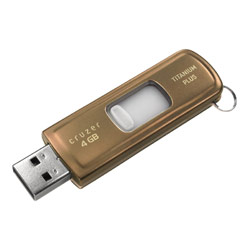 SanDisk Corporation SanDisk 4GB Cruzer Titanium Plus USB Flash Drive