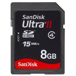 SanDisk Corporation SanDisk 8GB Ultra II Secure Digital High Capacity (SDHC) High Performance Card - 8 GB