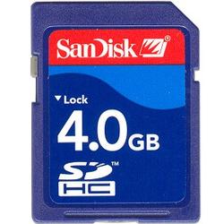 SanDisk Sandisk SDSDB4096 Sandisk Secure Digital 4GB SD Memory Card