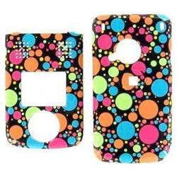 Wireless Emporium, Inc. Sanyo M1 Black w/ Color Dots Snap-On Protector Case Faceplate