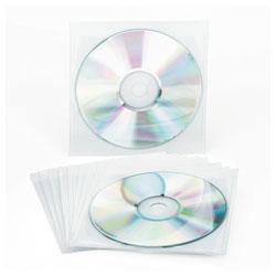 INNOVERA Self Adhesive CD/DVD Holders, Clear, 10 per Pack (IVR39402)