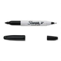 Faber Castell/Sanford Ink Company Sharpie® Twin Tip Permanent Marker, Fine 1.0mm/Ultra fine 0.3mm Tips, Black Ink (SAN32001)