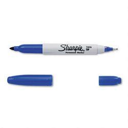 Faber Castell/Sanford Ink Company Sharpie® Twin Tip Permanent Marker, Fine 1.0mm/Ultra fine 0.3mm Tips, Blue Ink (SAN32003)