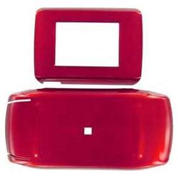 Wireless Emporium, Inc. Sidekick iD Trans. Red Snap-On Protector Case Faceplate