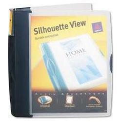 Avery-Dennison Silhouette View Round Ring Poly Reference Binder, 1 1/2 Cap., Dark Blue (AVE17335)