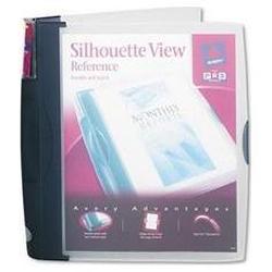Avery-Dennison Silhouette View Round Ring Poly Reference Binder, 1 Capacity, Dark Blue (AVE17332)
