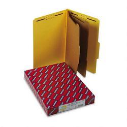 Smead Manufacturing Co. Six Section Pressboard Classification Folders, Legal, Yellow, 10/Box (SMD19034)