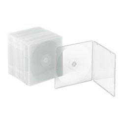 INNOVERA Slim CD Cases, Clear, 25 Cases per Pack (IVR81900)