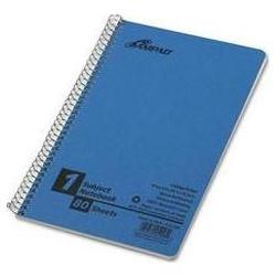Ampad/Divi Of American Pd & Ppr Small Size Wirebound 1 Subject Notebook, 9 1/2x6, College Ruled, 80 Sheets, Blue (AMP25203)