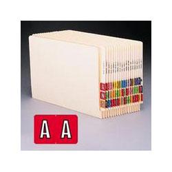Smead Manufacturing Co. Smead BA300RA Color Coded Alphabetic Label - 1.5 Width x 1 Length - 1 Roll - Brown
