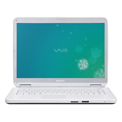 Sony VAIO NR Series Notebook Computer - 1.5GHz Intel Core 2 Duo T5250 CPU, 1GB (2x512B) RAM, 160GB 5400RPM SATA HD, SuperMulti DVD Burner, Intel GMA X3100 Grap