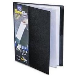 Cardinal Brands Inc. SpineVue® ShowFile™ Display Book with Wraparound Spine Pocket, 12 Sleeves, Black (CRD51132)