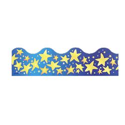 Trend Enterprises Star Bright Trimmers, 2-1/4 x39', Blue/Yellow (TEIT92001)