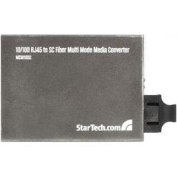 STARTECH.COM Startech.com 10/100 RJ45 to SC Fiber Multi-Mode Media Converter - 1 x RJ-45 , 1 x SC - 10/100Base-TX, 100Base-FX