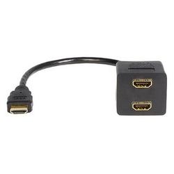 STARTECH.COM Startech.com HDMI 1 to 2 Splitter Cable - 1ft - Black