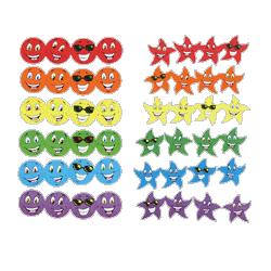 Trend Enterprises Sticky Stickers Value Pack, Stars/Smiles ,Use On Photos,3/4 (TEIT83905)