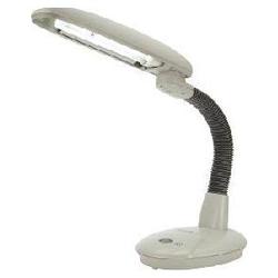 Sunpentown SL-813G EasyEye Energy Saving Desk Lamp with Ionzier in Gray - 2-Tubes Bulb