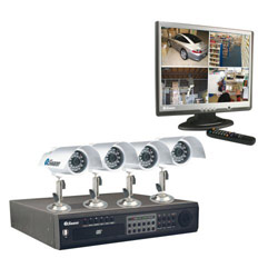 Swann SW244-6DL DVR4-8500AI Camera and 17 LCD Kit