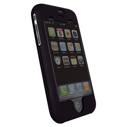 Tekkeon PT1501 Hard Case with Soft Touch for 1st Generation iPhone (Metallic Jet Black)